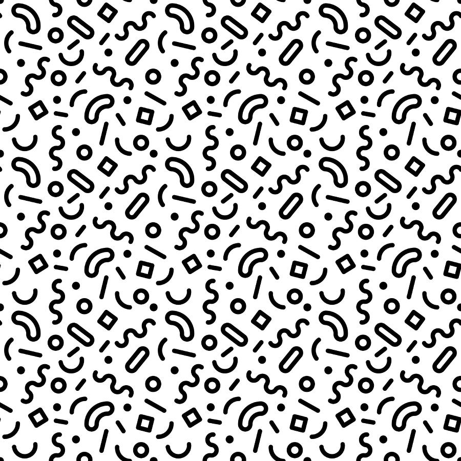 Seamless pattern Drawing by A-r-t-i-s-t