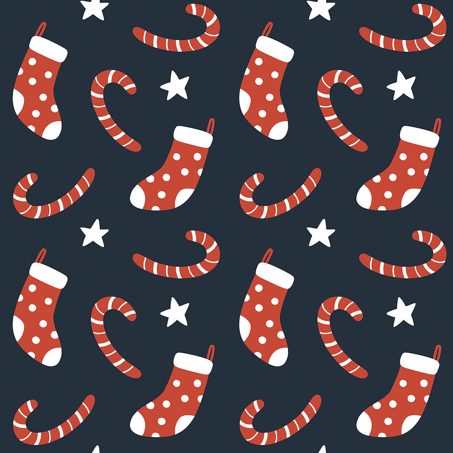 Illustration of patterned Christmas socks... - Stock Illustration  [93005232] - PIXTA