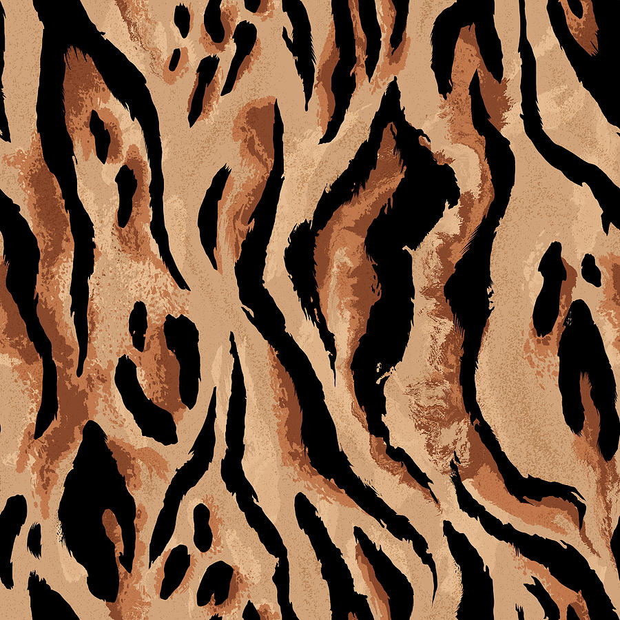 Premium Vector  Animal print seamless pattern tiger leopard skin