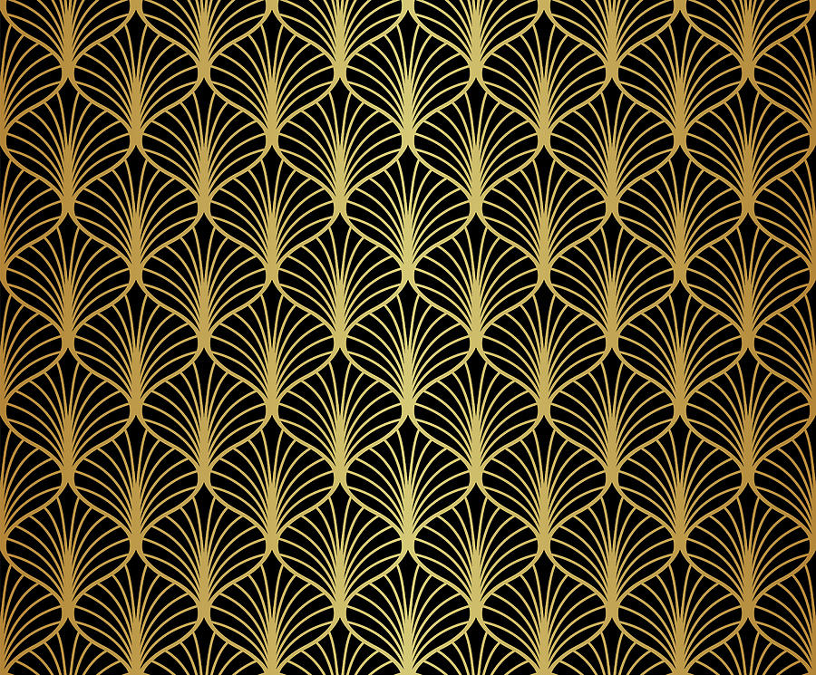 art deco seamless patterns