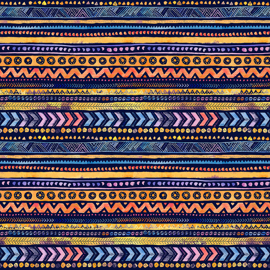 blue tribal background