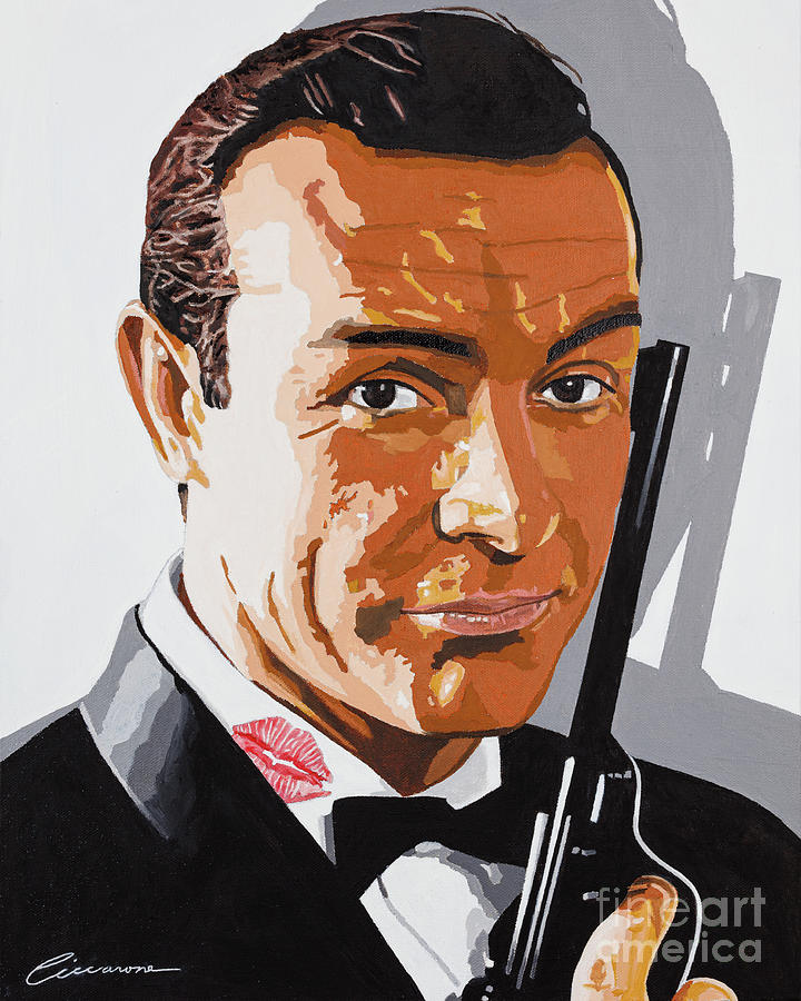 Sean Connery 007 Painting by Joe Ciccarone - Pixels