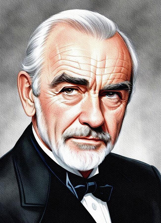 Sean Connery, Actor Painting by Esoterica Art Agency
