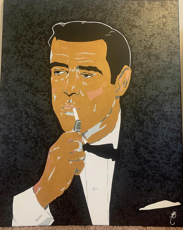 Sean Connery Bond Painting by Kenny Nolasco - Fine Art America