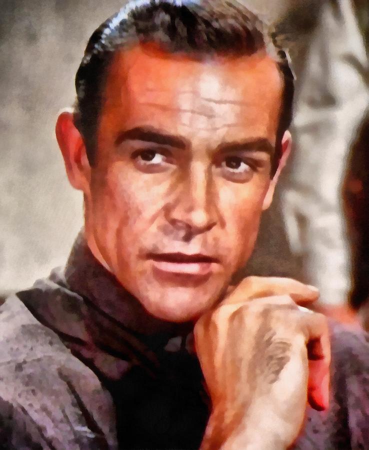 Sean Connery Digital Art by Cipriano Agard - Fine Art America