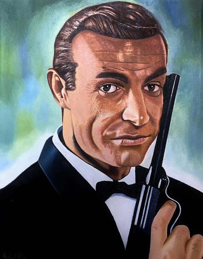 Sean Connery Portrait Painting by Andre Platonov - Fine Art America