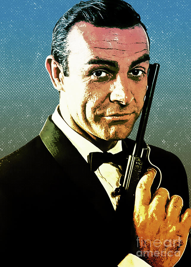 Sean Connery Digital Art by Tom Bro - Fine Art America