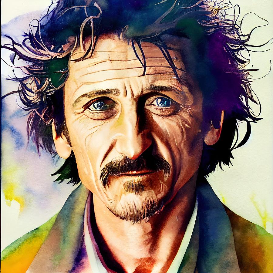 Sean Penn Mixed Media By Onionmarket - - Fine Art America