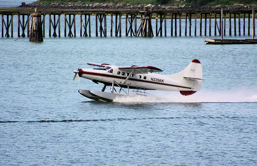 Pier Photograph - Seaplane by Kristin Elmquist