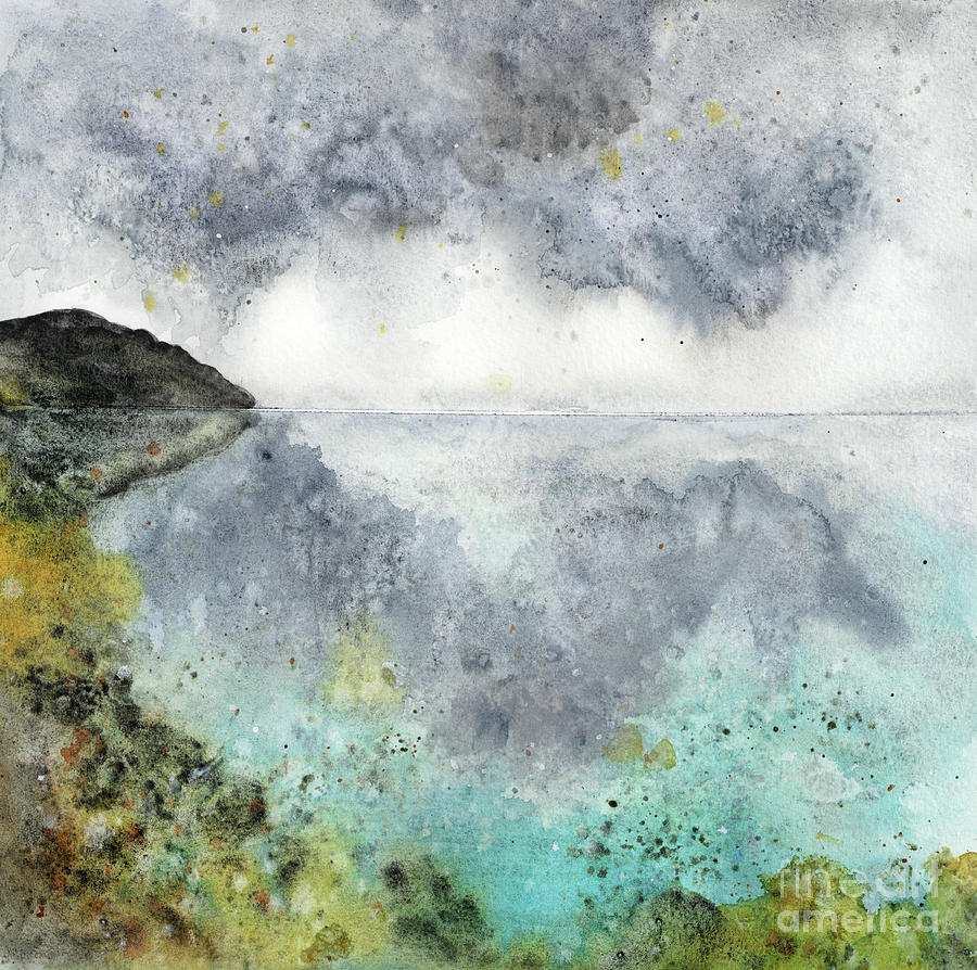 Seascape Abstract 9 Painting by Jill Battaglia