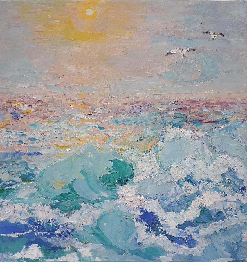 Seascape Painting by Elena Abramchuk - Fine Art America