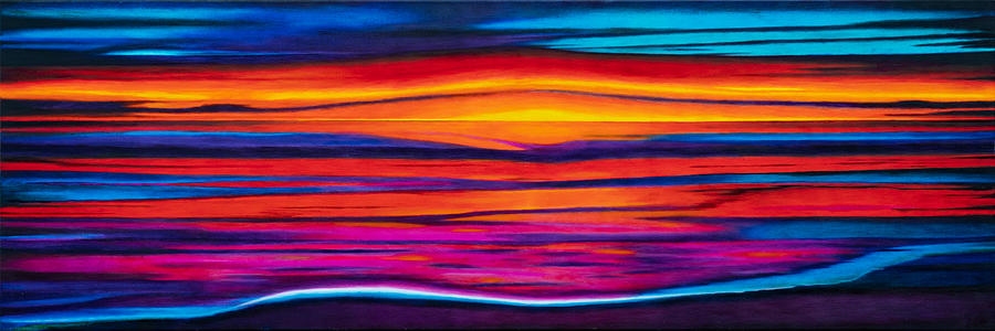 Seascape Horizon Series 3 Painting by Joe Michelli