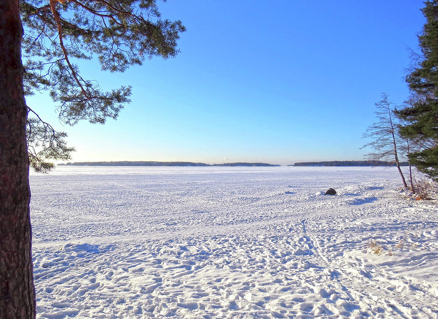 Seascape In Finland In February Photograph by Johanna Hurmerinta