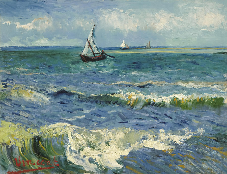 Seascape Near Saintes-maries-de-la-mer Painting