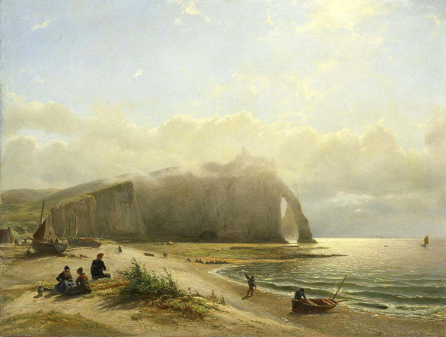 Seascape near the Coast Painting by Willem Antonie van Deventer