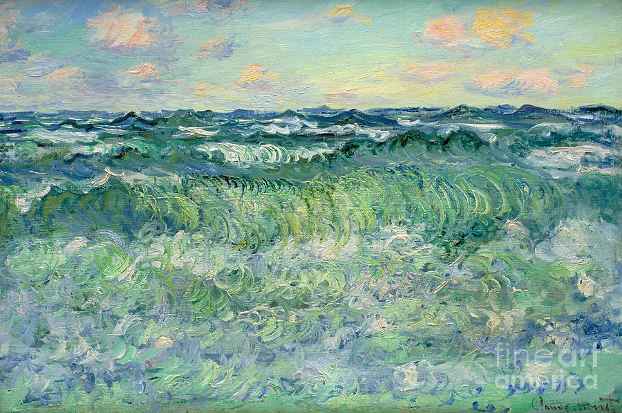 Seascape, Pourville, 1881 Painting by Claude Monet