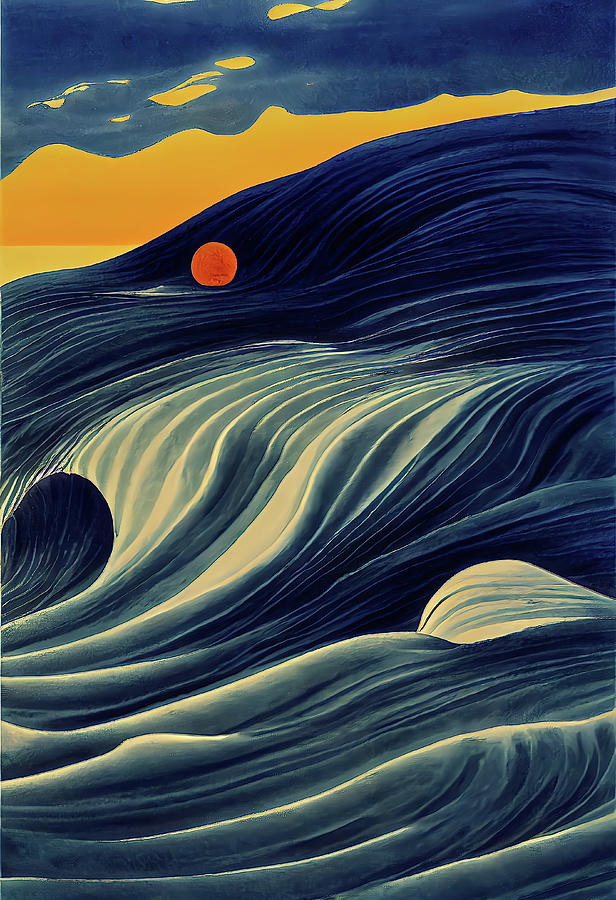 Seascape Digital Art by Robert Knight
