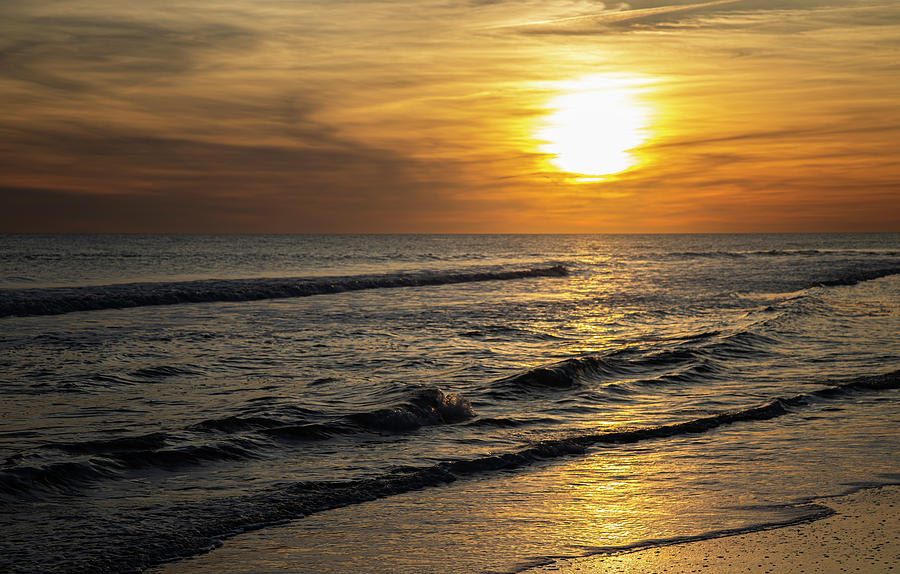 Seascape Sunset Over the Atlantic Photograph by Bob Decker