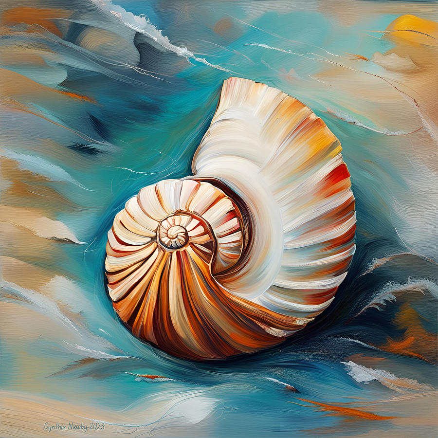 Seashell 1 Digital Art by Cindys Creative Corner