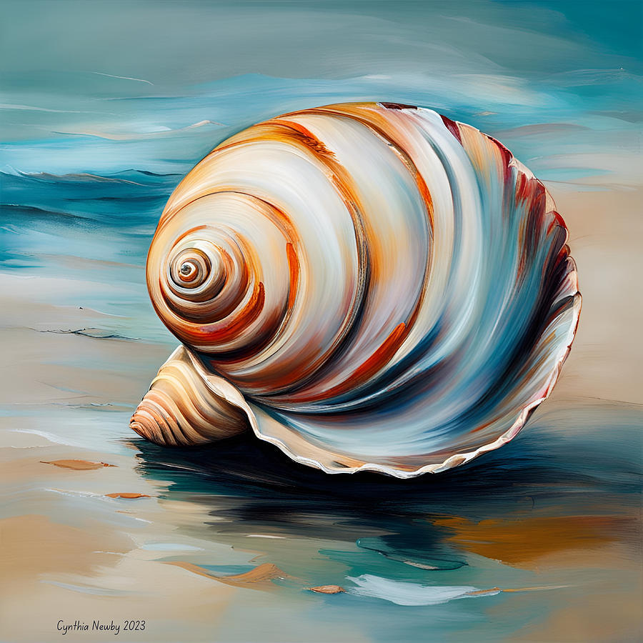 Seashell 3 Digital Art by Cindys Creative Corner
