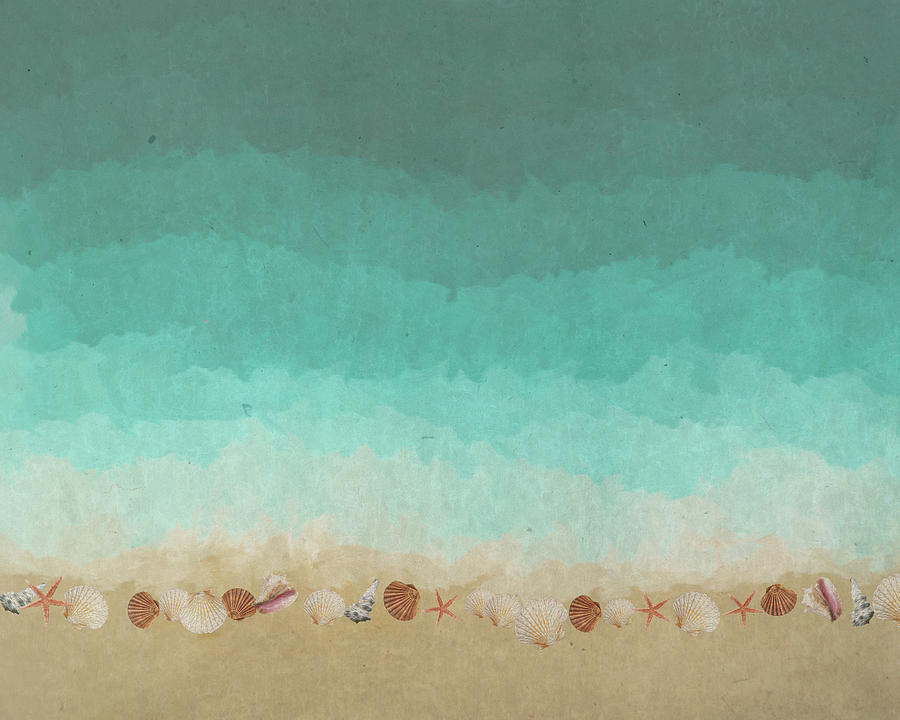 Seashells at the Seashore Digital Art by Alison Frank