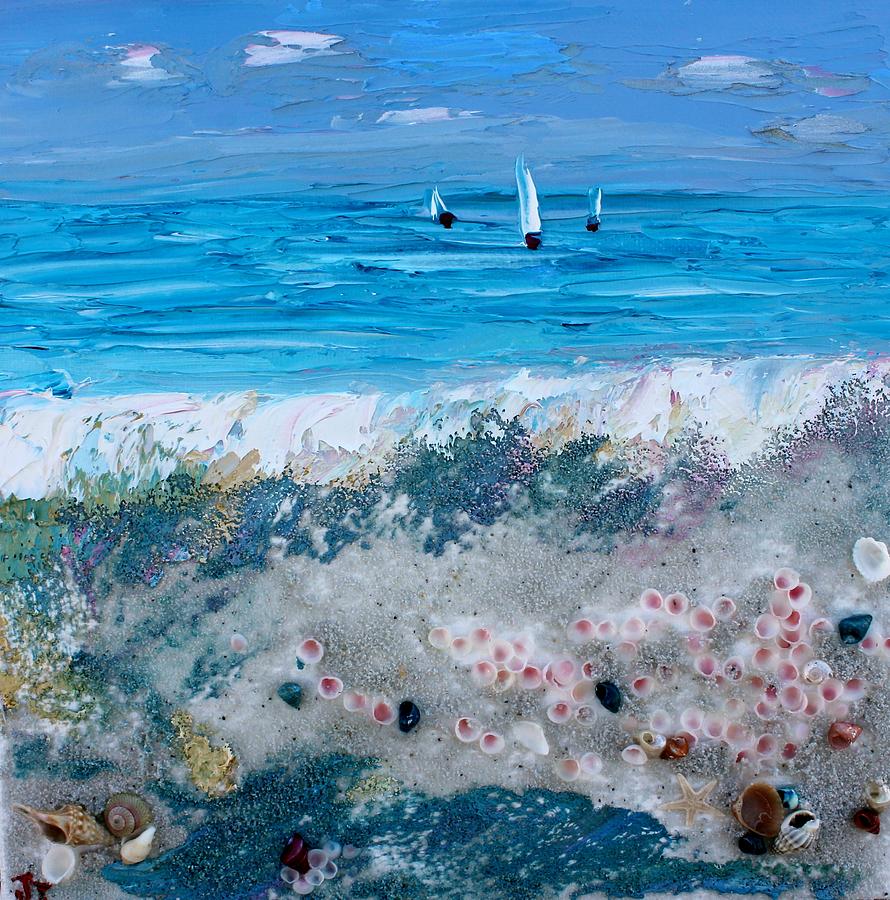 Seashells By the Seashore Painting by Karen Tarlton