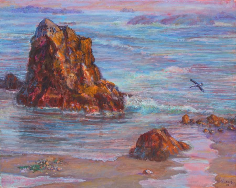 Seashore Painting by Veronica Cassell vaz