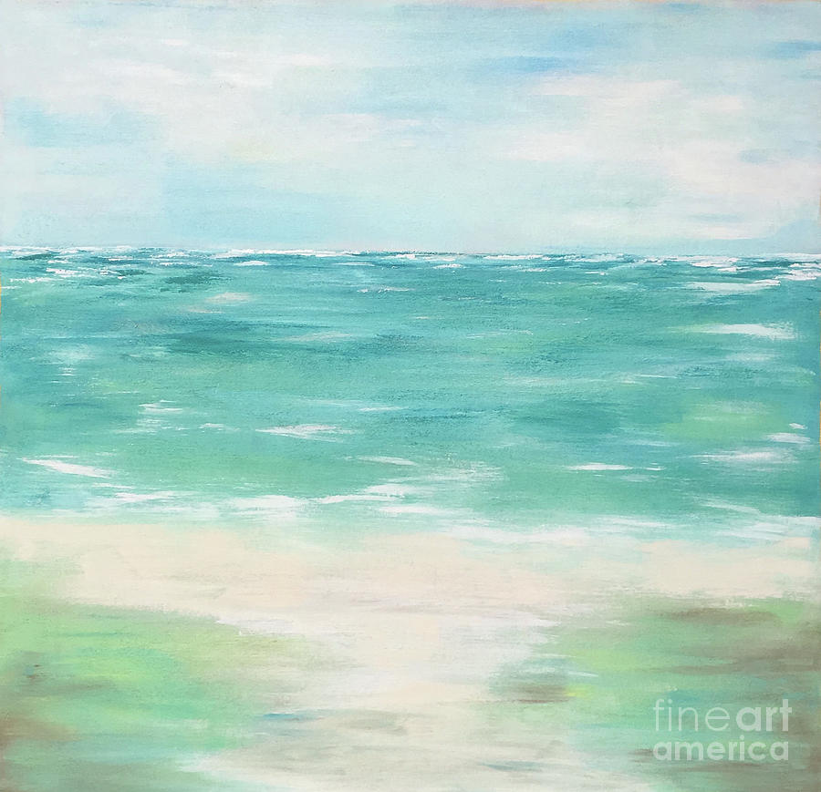 Seaside Dreams Painting by Cheryl Rhodes