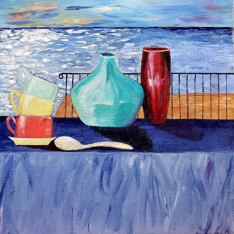 Seaside Painting by Gail Friedman