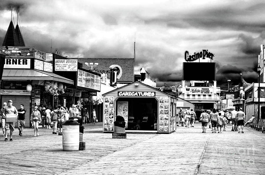 Seaside Heights Boardwalk in New Jersey Infrared Photograph by John Rizzuto