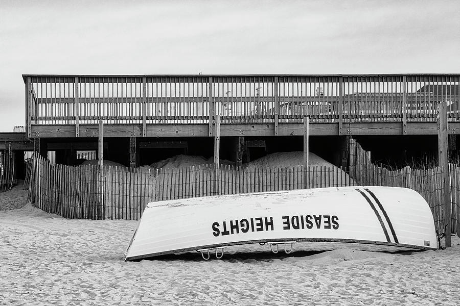 Seaside Heights Pier BW Photograph by Susan Candelario