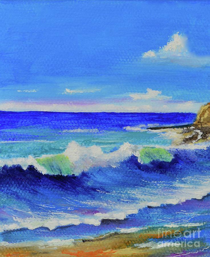 Seaside Painting by Mary Scott
