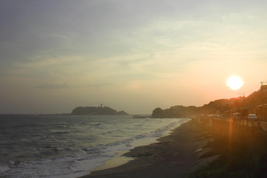 Seaside resort in Kamakura,Kanagawa Photograph by Yankane