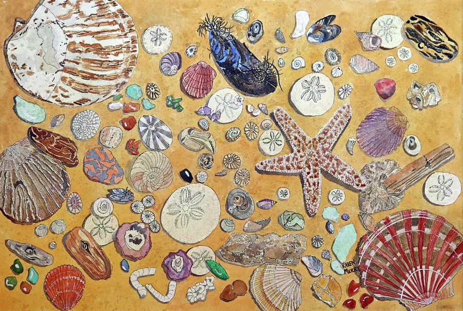 Seashore Revisited Painting by Karen Merry