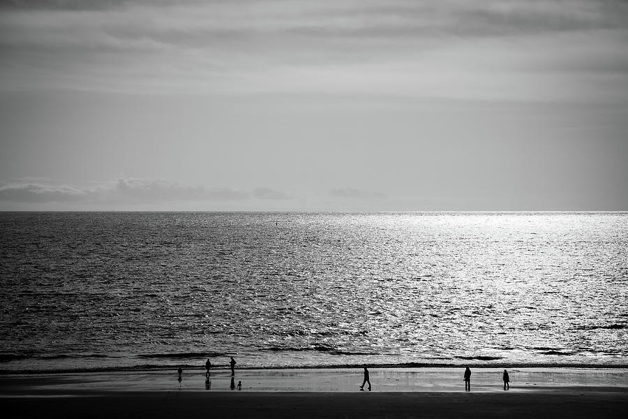 Seaside sunshine beach silhouette Photograph by Seeables Visual Arts