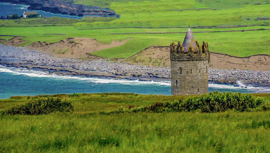 Seaside Tower, Ireland Photograph by Marcy Wielfaert
