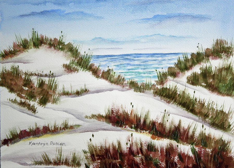 Seaside View II Painting by Kathryn Duncan