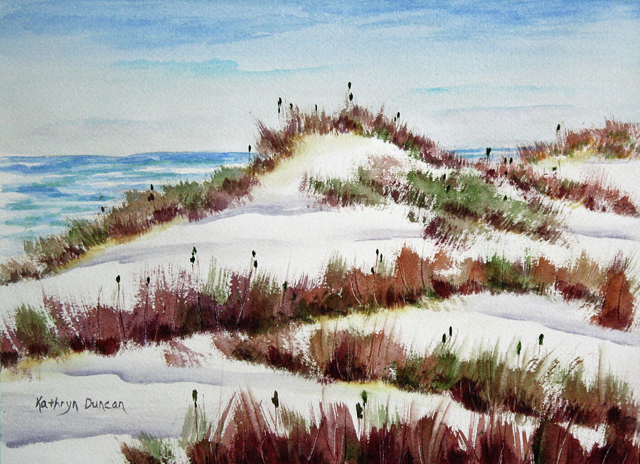 Seaside View Painting by Kathryn Duncan