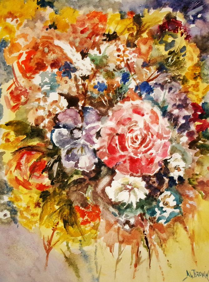 Seasonal Bouquet Painting by Al Brown
