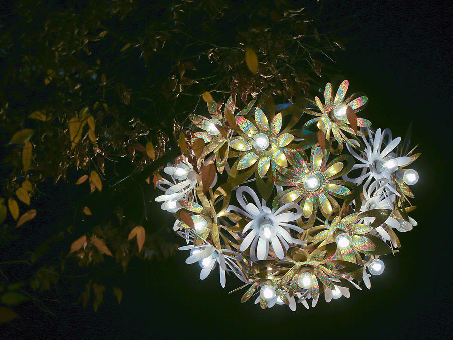 Seasonal decorative light on the main street of Ginza Photograph by DigiPub