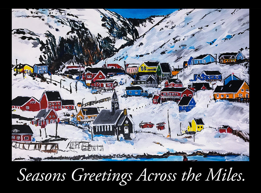 Seasons Greetings Across the Miles Mixed Media by Eileen Backman