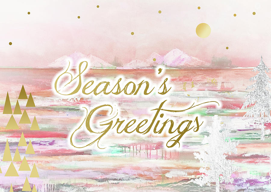 Seasons Greetings Mixed Media by Claudia Schoen
