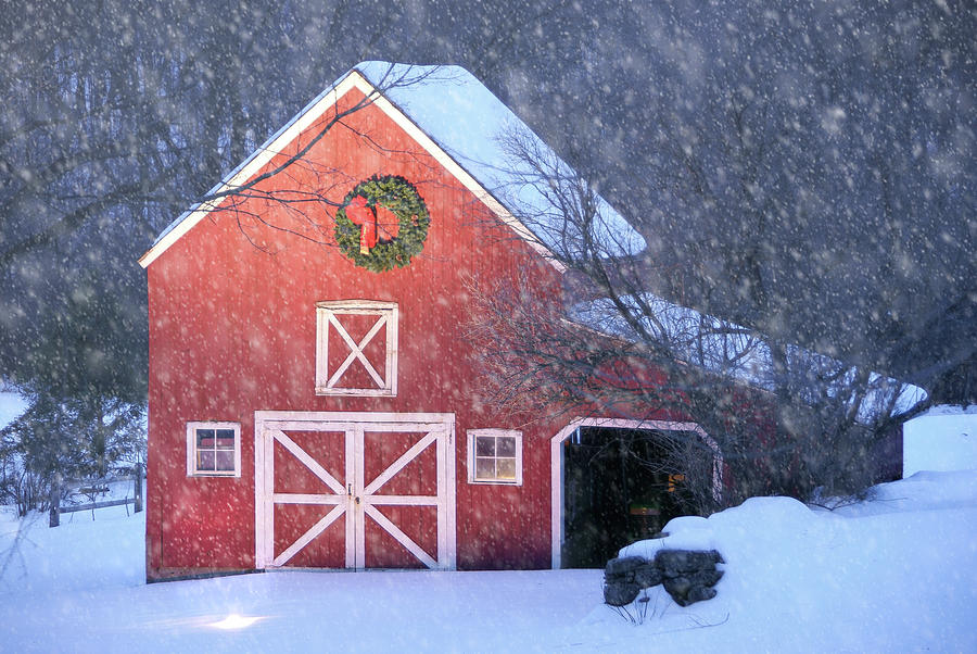 Seasons Greetings From Snowy New England Photograph by Photos by Thom