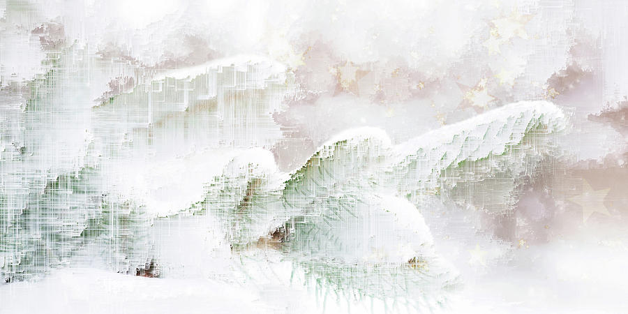 Winter Digital Art - Seasons Greetings by Jenny Filipetti Winter Digital Art - Seasons Greetings by Jenny Filipetti