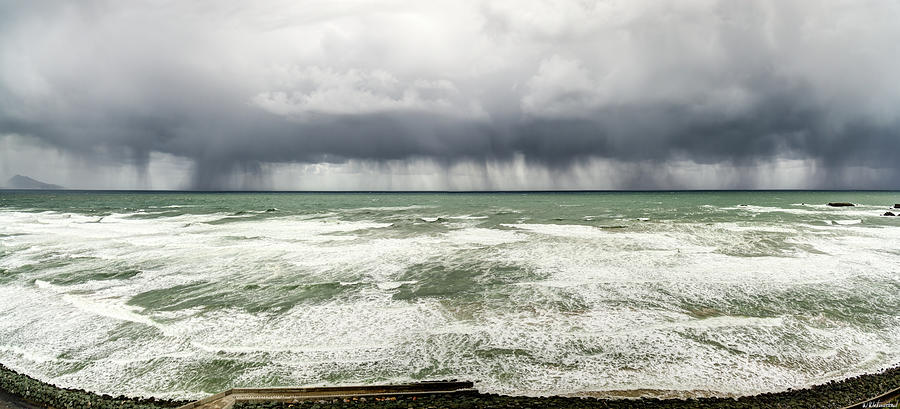 Seastorm in Biarritz Photograph by Weston Westmoreland