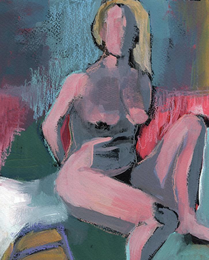 Nude Painting - Seated Nude 9 by Cynthia Young