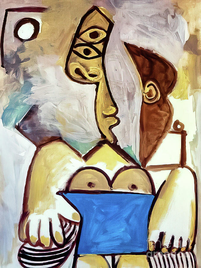 Seated Woman by Pablo Picasso 1971 Painting by Pablo Picasso