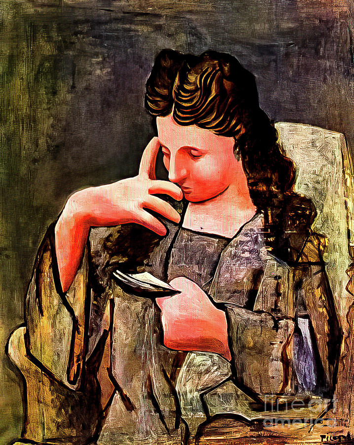 Seated Woman Olga by Pablo Picasso 1920 Painting by Pablo Picasso