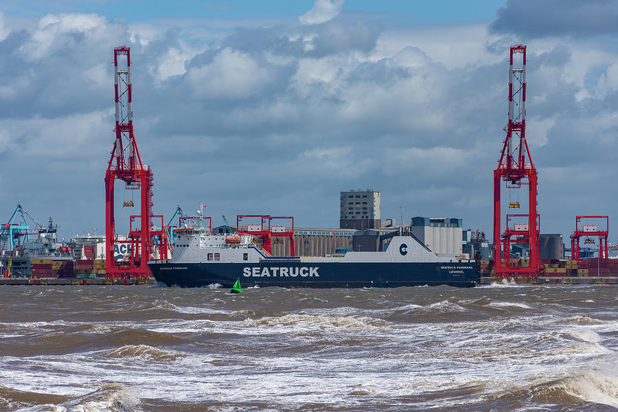 Seatruck Panorama Photograph by Steev Stamford