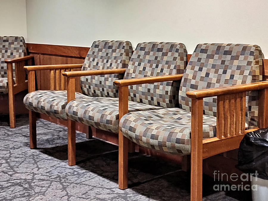 Pattern Photograph - Seats in a Waiting Room by Kae Cheatham